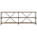 vidaXL Table console Chêne artisan 200 x 30 x 75 cm Bois d'ingénierie