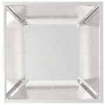 vidaXL Jardinier Métallique Acier inoxydable 40 x 40 x 15 cm