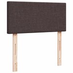 VidaXL Cadre de lit ottoman avec matelas marron foncé 160x200 cm tissu