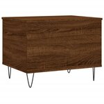 vidaXL Table basse Chêne marron 60x44 5x45 cm Bois d'ingénierie