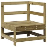 vidaXL Salon de jardin 7 Pièces bois de pin imprégné