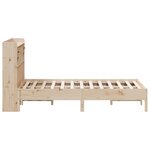 vidaXL Lit bibliothèque sans matelas 160x200 cm bois massif de pin