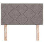 vidaXL Tête de lit avec des lumières à LED Réglable Taupe 80 cm tissu