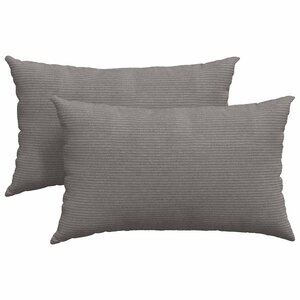 vidaXL Coussins de canapé 2 Pièces Gris clair 50 x 30 cm