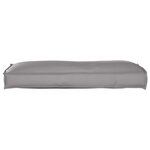 vidaXL Coussin pour dossier de palette Gris 120 x 40 x 12 cm