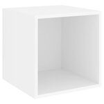 vidaXL Armoire murale Blanc 37x37x37 cm Aggloméré