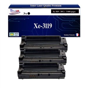 T3AZUR -3x Toners compatibles avec Xerox WorkCentre 3119 (13R00625) - Noir