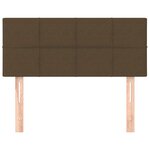 vidaXL Tête de lit Marron Foncé 80x5x78/88 cm Tissu