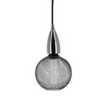 Ampoule déco cage boule noir  culot e27  hologramme  blanc chaud