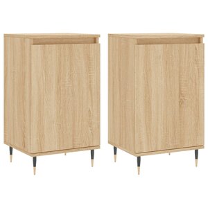 vidaXL Buffets 2 Pièces chêne sonoma 40x35x70 cm bois d'ingénierie