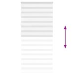 vidaXL Store zèbre blanc 115x230 cm largeur du tissu 110 9cm polyester