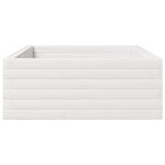 vidaXL Jardinière blanc 110x60x23 cm bois de pin massif