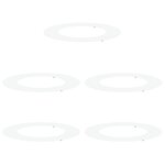 vidaXL Ensemble de Jardinières en Plastique Blanc Plastique Grand