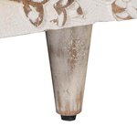 vidaXL Table basse Blanc 80 x 54 x 40 cm Bois de mangue massif
