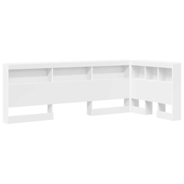 vidaXL Tête de lit de rangement Blanc 80 cm Bois d'ingénierie