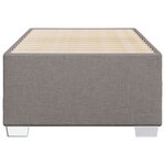 vidaXL Cadre de lit sans matelas taupe 80x200 cm tissu