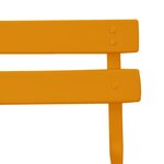 vidaXL Chaise de jardin pliante 2 Pièces Moutarde 42 x 46 x 82cm Acier