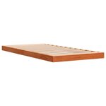 vidaXL Cadre de lit sans matelas cire marron 90x200 cm bois pin massif