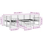 vidaXL Ensemble de canapés d'extérieur 7 pc Naturel