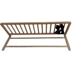 Barrière de Lit Bois Nature120 CM - Sécurité pour Bébé