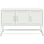 vidaXL Meuble TV blanc 100 5x39x60 5 cm acier