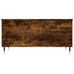vidaXL Table basse Chêne fumé 90x44 5x45 cm Bois d'ingénierie