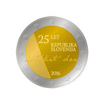 2 euros commémorative Slovénie 2016 - Indépendance.