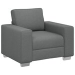 Fauteuil vidaXL Gris Foncé 59 cm Tissu