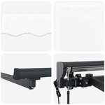 vidaXL Auvent Rétractable Blanc 300x250 cm tissu