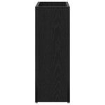 vidaXL Porte-parapluie Chêne noir 40 x 20 x 55 5 cm Bois d'ingénierie
