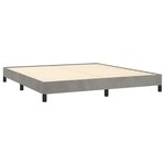 vidaXL Cadre de lit Gris clair 160x200 cm Velours