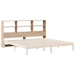 vidaXL Tête de lit avec rangement 200 cm bois massif de pin