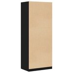 vidaXL Armoire Chêne Noir 80 x 50 x 200 cm Bois d'ingénierie