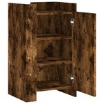 vidaXL Buffet chêne fumé 45x35x75 cm bois d'ingénierie