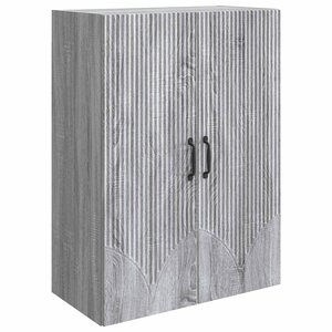 vidaXL Armoire Murale Sonoma gris 66 x 34 5 x 90 cm Bois d'ingénierie