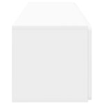 vidaXL Meuble TV mural 98 x 31 x 30 cm Blanc brillant