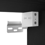 vidaXL Armoire à chaussures chêne noir 32x35x70 cm bois ingénierie