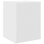 vidaXL Ensemble meuble TV 4 Pièces Blanc brillant Bois d'ingénierie