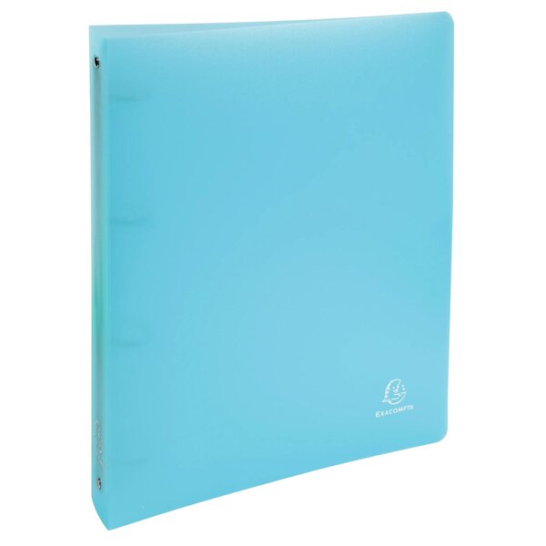 Classeur 4 Anneaux 30 Mm Polypropylène Chromaline Pastel - A4 Maxi - Bleu Pastel - X 15 - Exacompta