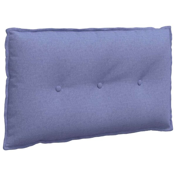 vidaXL Coussin de Dos Bleu denim 80 x 19 x 50 cm tissu