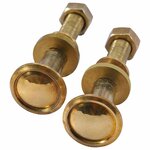 vidaXL Roues de rechange pour transat 2 Pièces Bois de teck solide