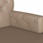 vidaXL Banc Chesterfield Cappuccino 119.5 x 64.5 x 75 cm