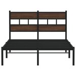 vidaXL Cadre de lit sans matelas avec tête de lit 120x190 cm