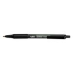 Stylo à bille rétractable Soft Feel Clic grip  noir BIC