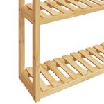 vidaXL Étagère de salle de bain à 3 niveaux murale 60x15x54 cm bambou