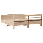 vidaXL Cadre de lit sans matelas 180x200 cm bois massif de pin