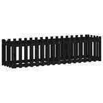 vidaXL Lit surélevé de jardin design de clôture 200x50x50cm pin massif