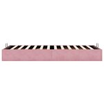 vidaXL Cadre de lit ottoman sans matelas rose 90x200 cm velours