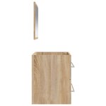 vidaXL Armoire de bain avec miroir chêne sonoma bois d'ingénierie