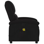 vidaXL Fauteuil de massage inclinable Noir Tissu